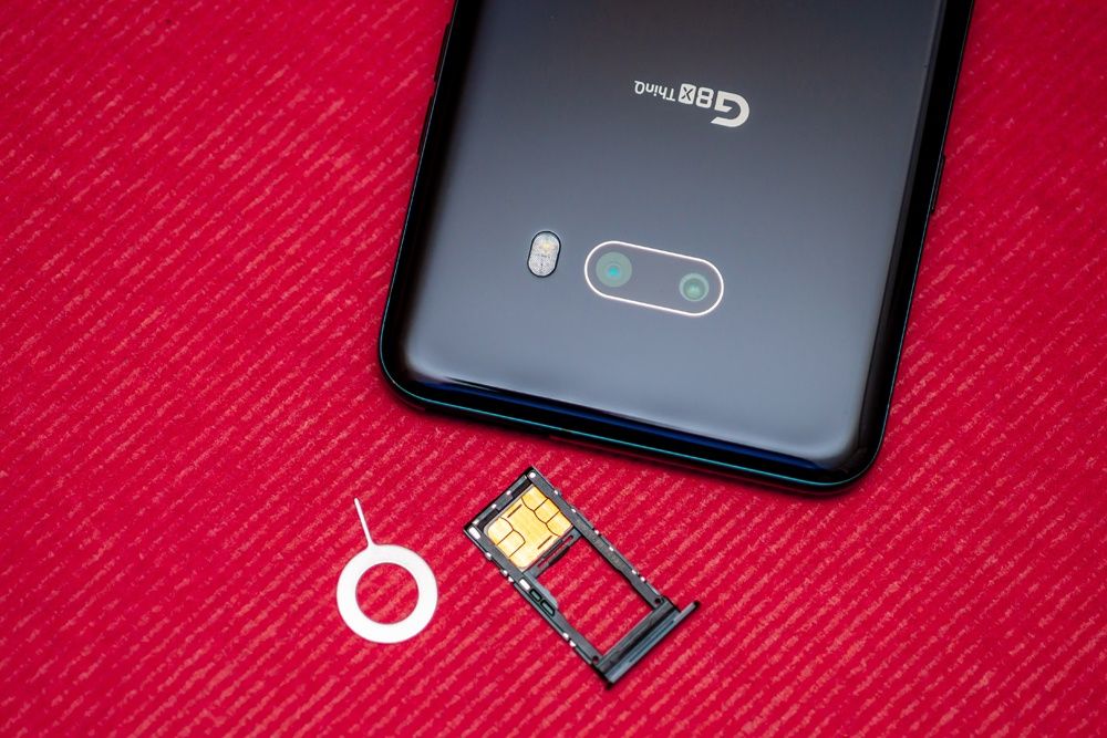 LG G8X ThinQ slot nanosim microsd