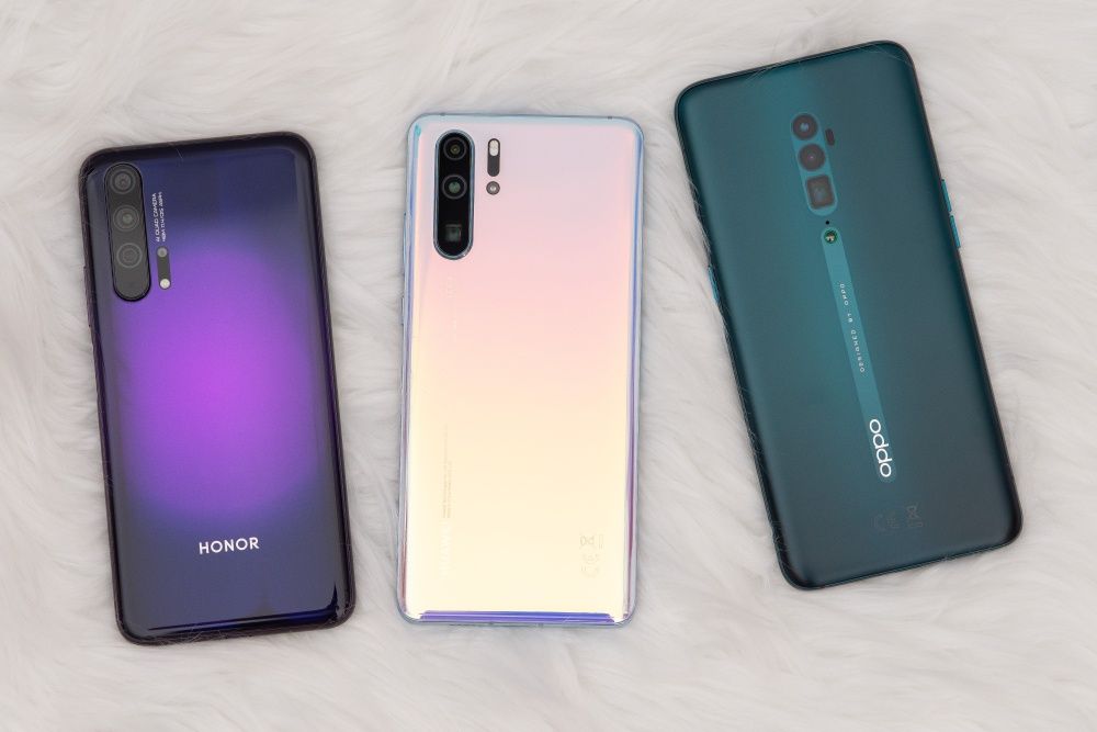 Honor 20 Pro Huawei P30 Pro Oppo Reno 10x Zoom