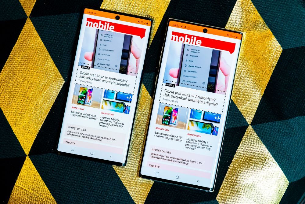 Samsung Galaxy Note 10 i Note 10+ wyświetlacz