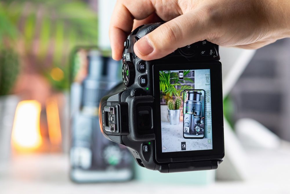 Fotografowanie smartfona lustrzanką