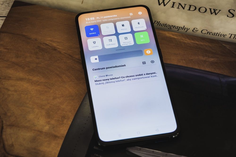 ColorOS menu podręczne