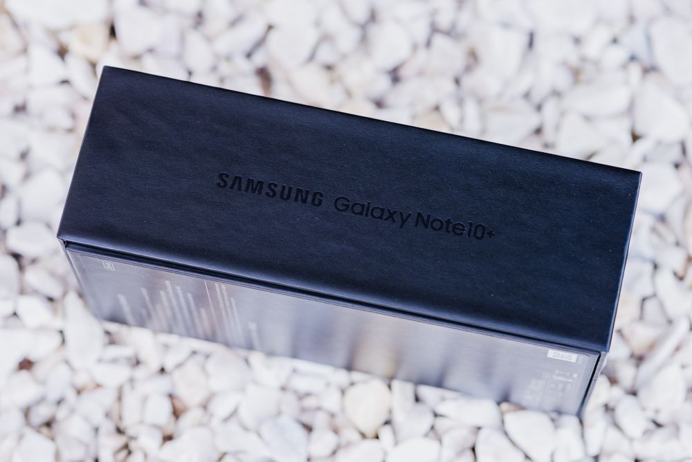 Samsung Galaxy Note 10+ pudełko bok
