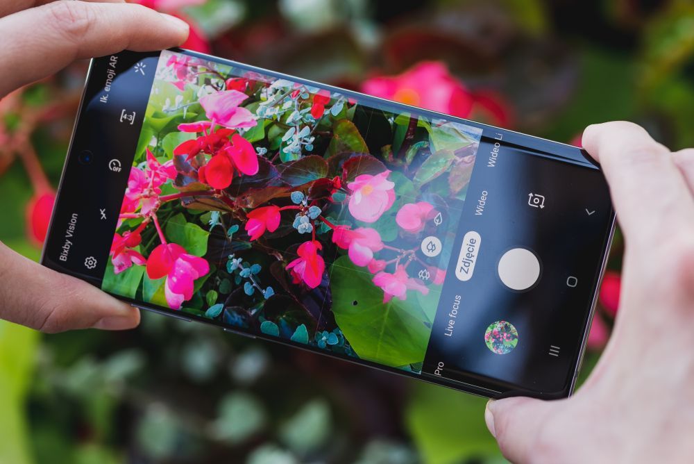 Samsung Galaxy Note 10+ fotografowanie ekran