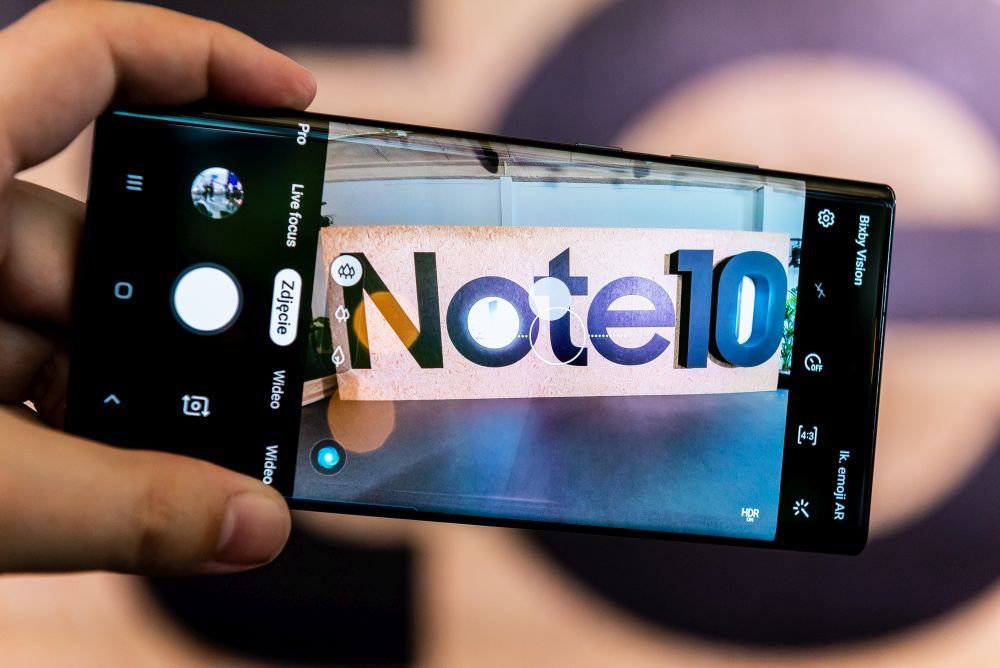 Samsung Galaxy Note 10+ aplikacja aparatu
