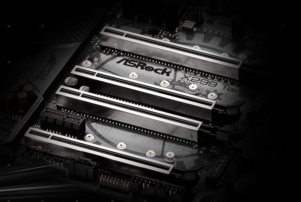 ASRock X299 Taichi - wzmocnione sloty PCI-Express