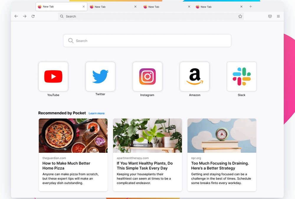 Firefox screen