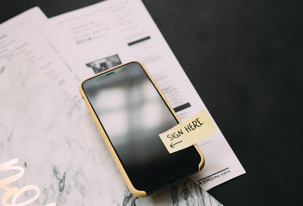 Podpis smartfon