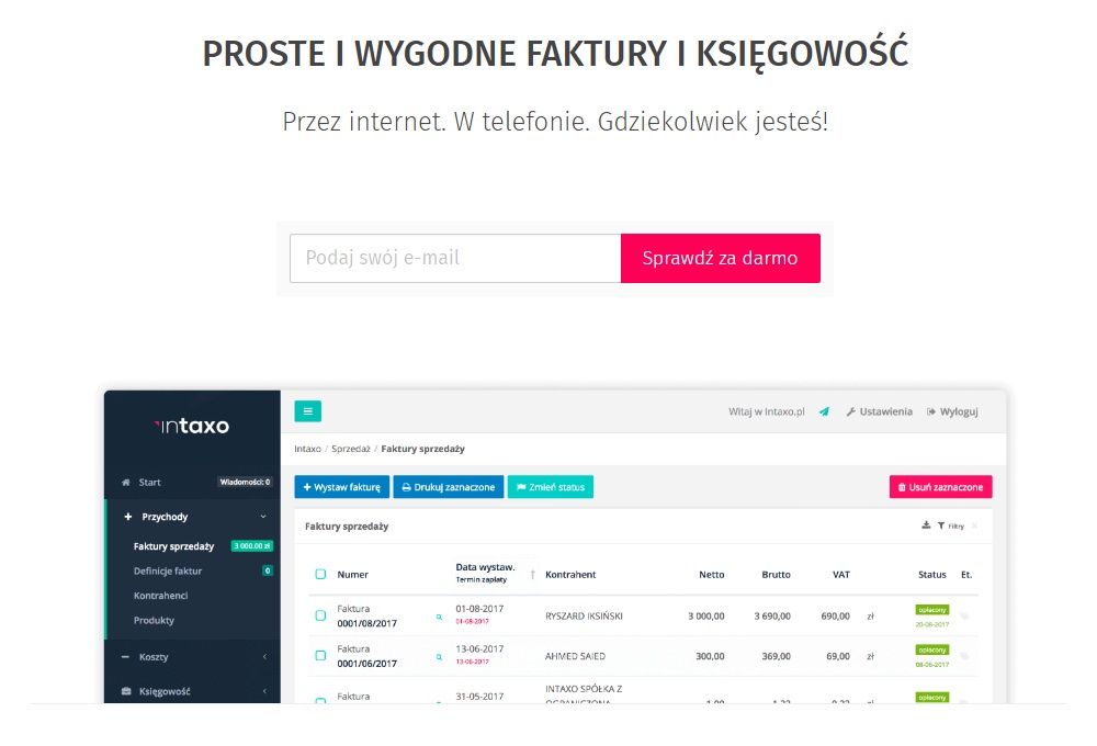InTaxo - TOP 10: Jaki program do fakturowania i handlu w chmurze