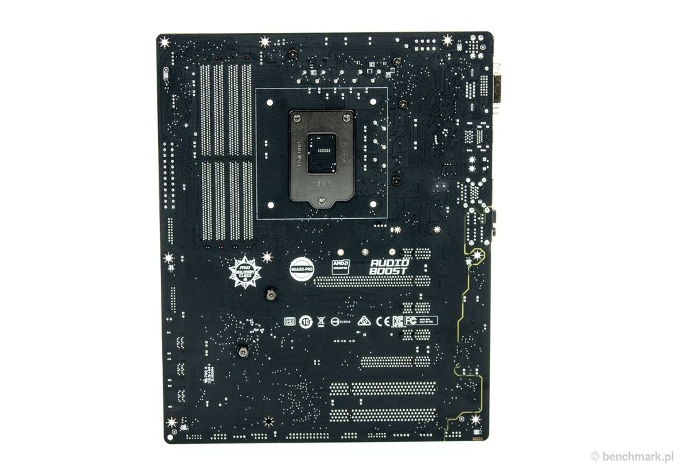 MSI Z170A Tomahawk płyta główna - rewers laminatu