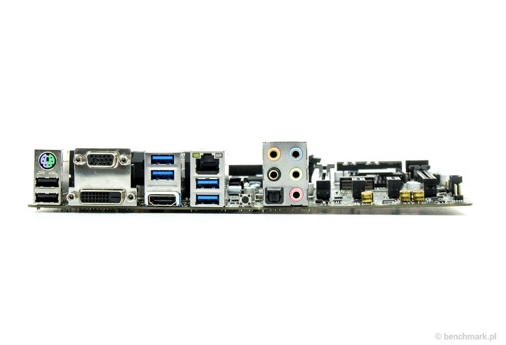 MSI B150M Mortar - tylny panel