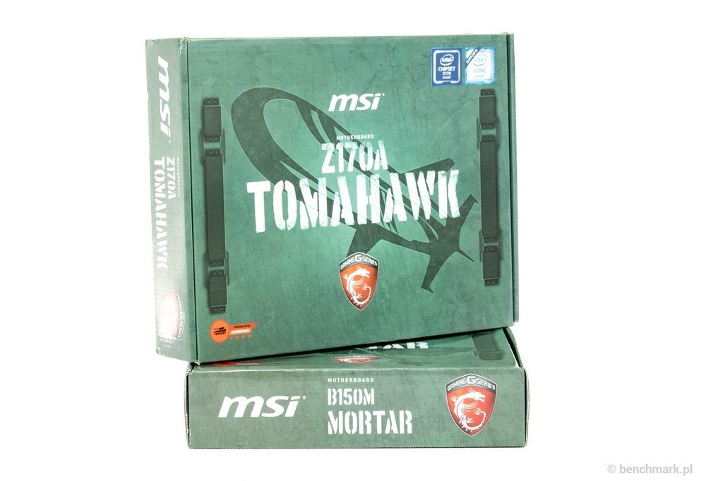 MSI Z170A Tomahawk i B150M Mortar płyty główne