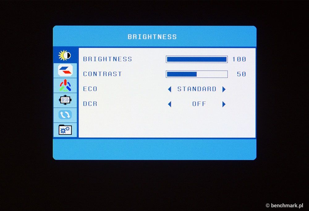 DGM IPS 2701-WPH menu OSD