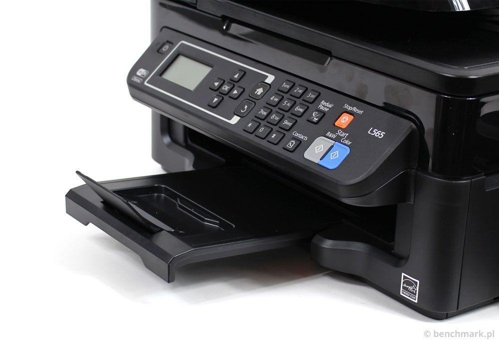 Epson L565 panel sterowania i odbiornik papieru