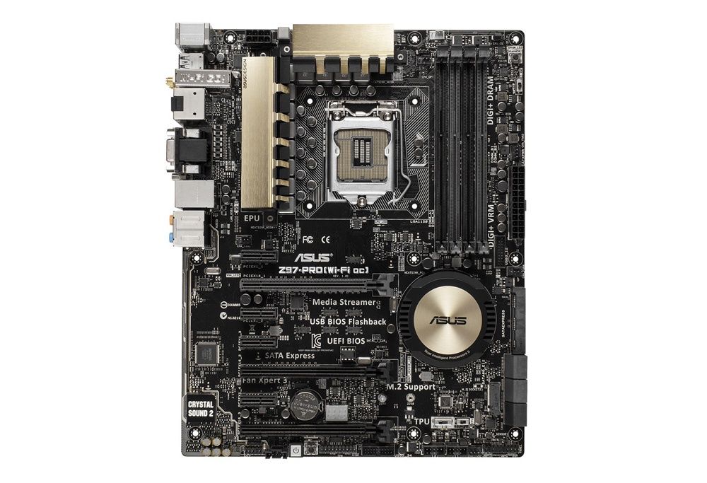 ASUS Z97-PRO (Wi-Fi ac)  – widok z góry