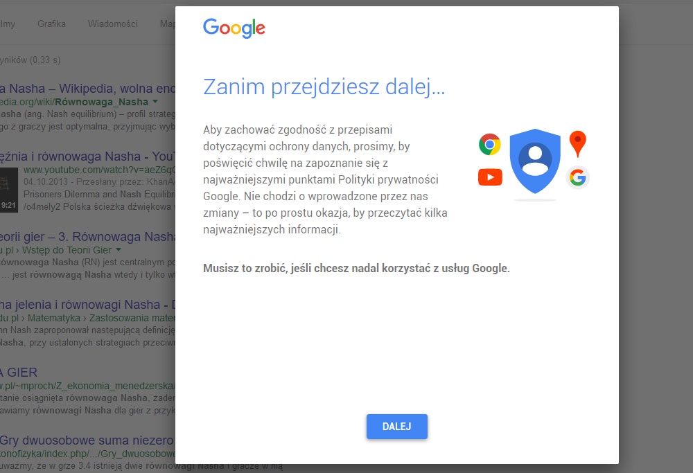 Musisz to zrobić, jeśli chcesz nadal korzystać z usług Google