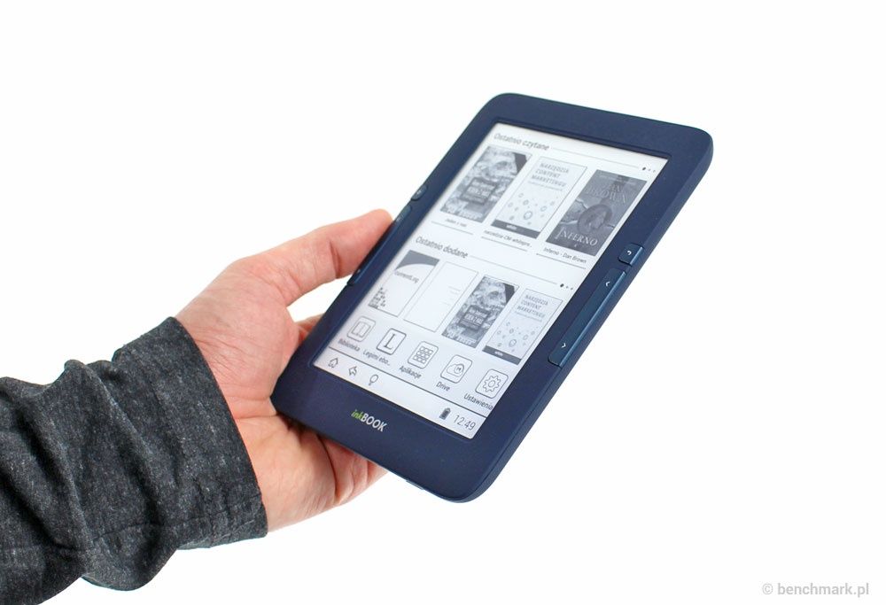 InkBook Onyx przyciski zmiany stron