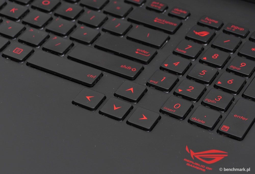 Asus G751 strzałki