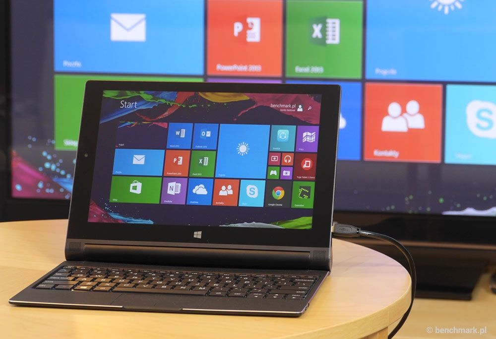 Lenovo Yoga Tablet 2 - podłaczanie monitora