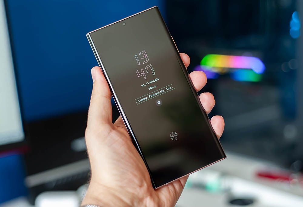 Samsung Galaxy Note 20 Ultra - AOD wyświetlacz zawsze włączony
