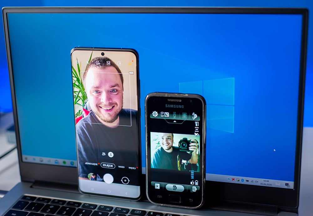 Galaxy S1 vs Galaxy S20 Ultra - aparaty