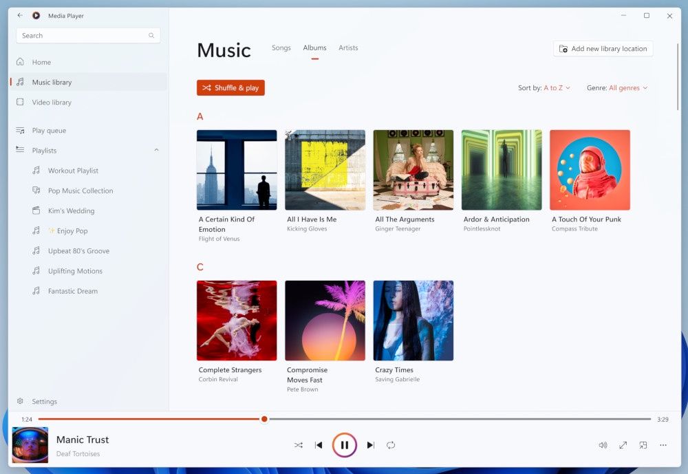 Windows 11 Media Player