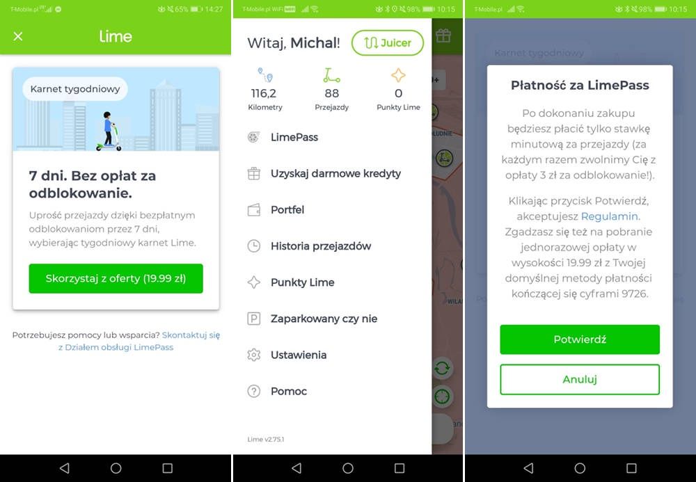 Lime Pass screen