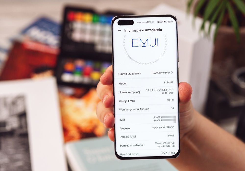 Huawei P40 Pro Plus ekran EMUI wersja