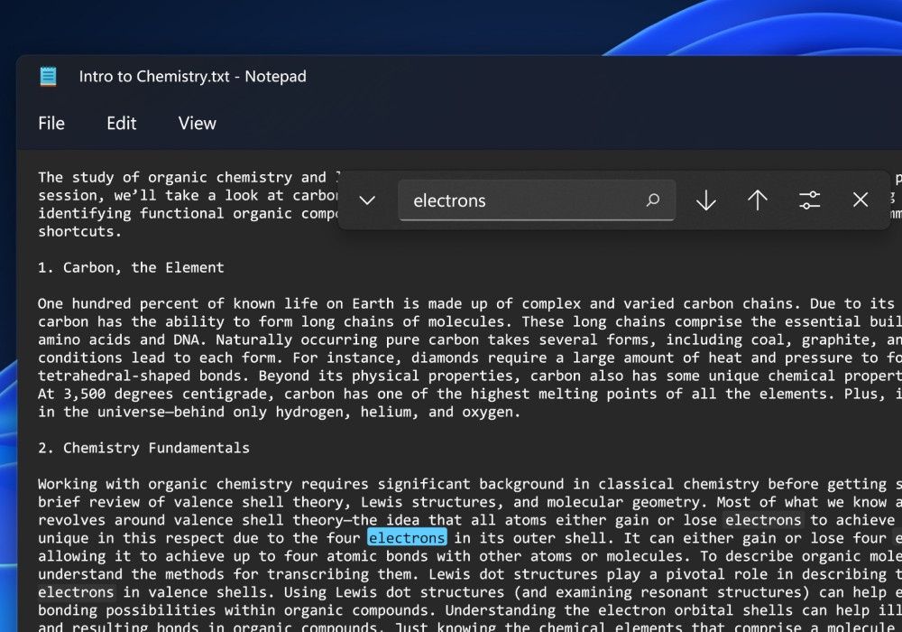 Notatnik Windows 11 znajdź