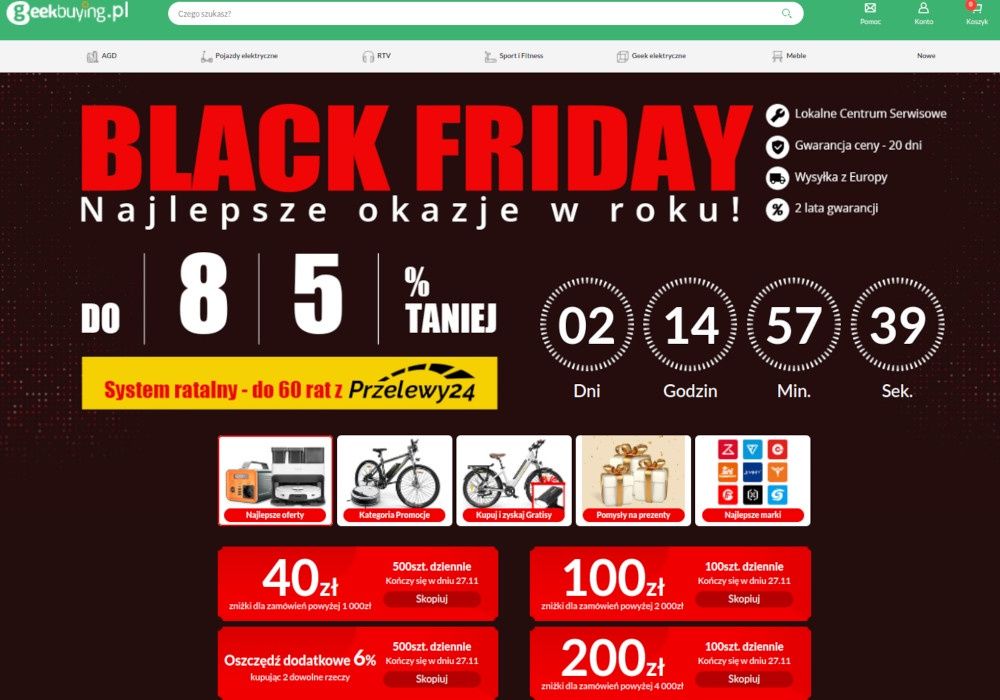 black friday geekbuying