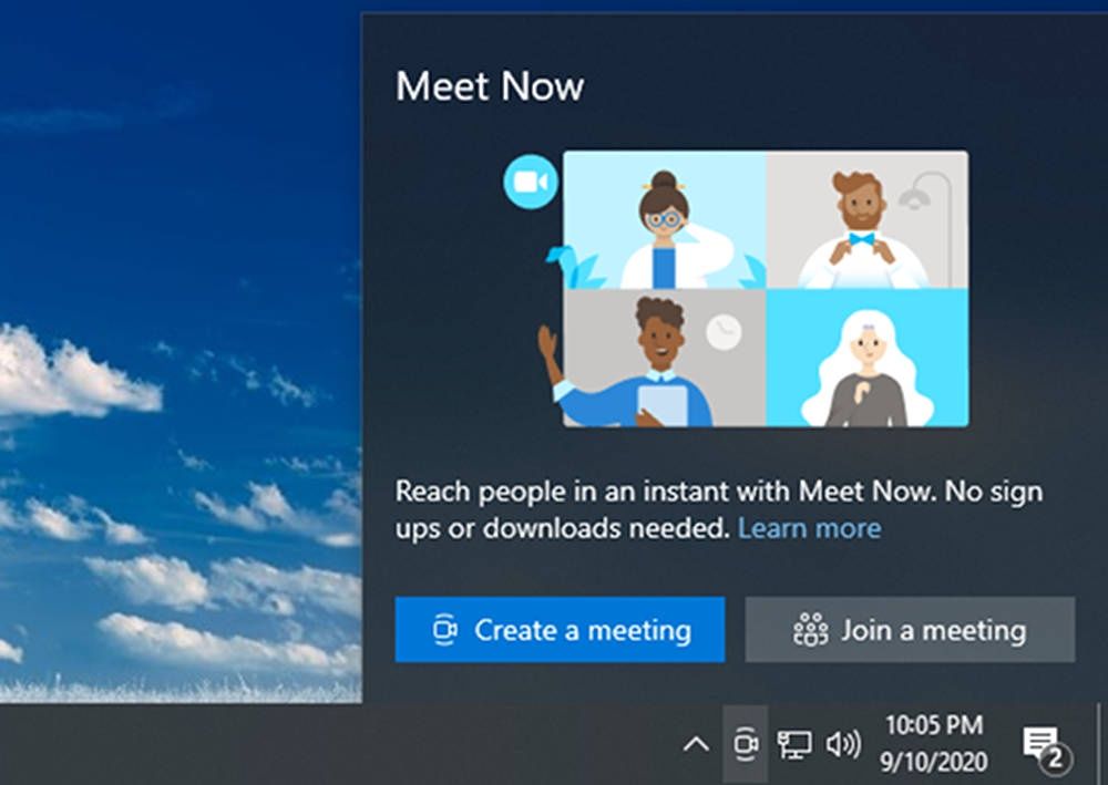 Meet Now Windows