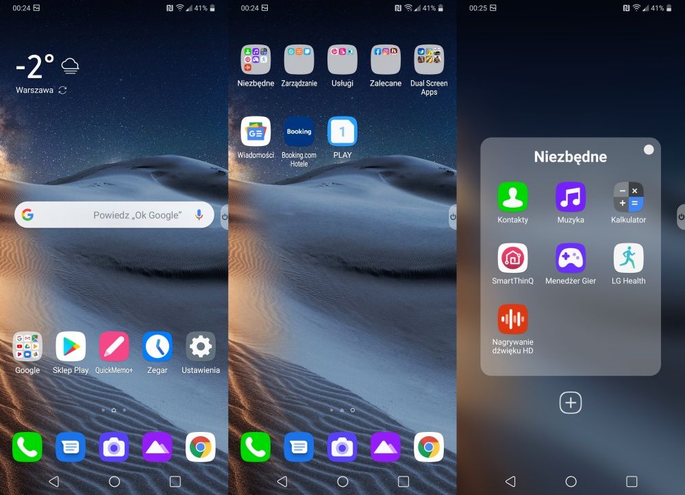 LG G8X ThinQ Dual Screen - ekran główny aplikacje