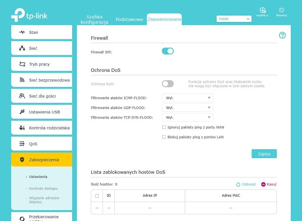 TP-Link Konfiguracja Zaawansowana