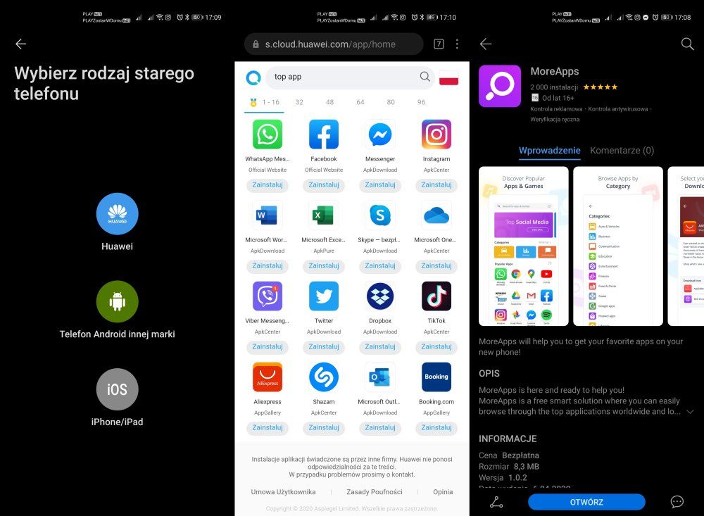 PhoneClone AppSearch MoreApps