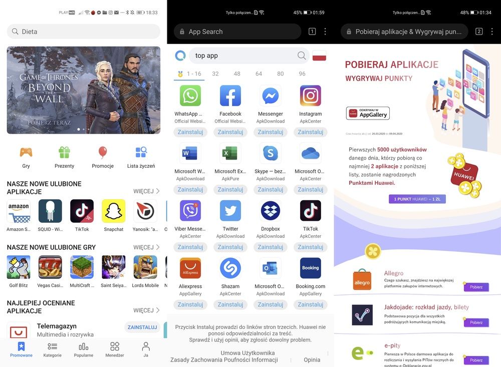 AppGallery i AppSearch