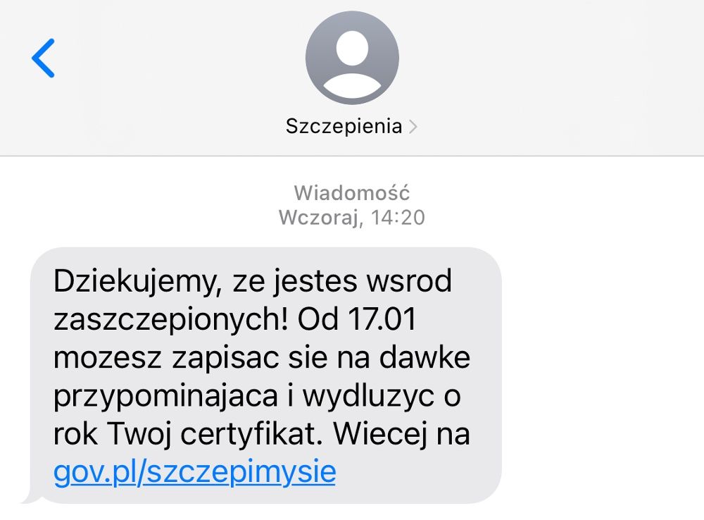SMS Szczepienia