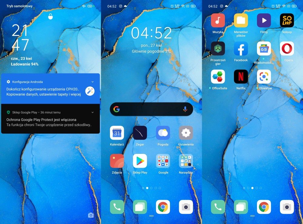 Oppo Reno 3 system