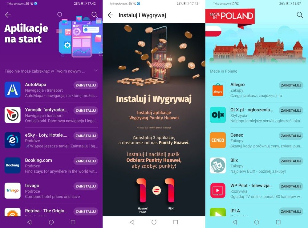 AppGallery kolekcje