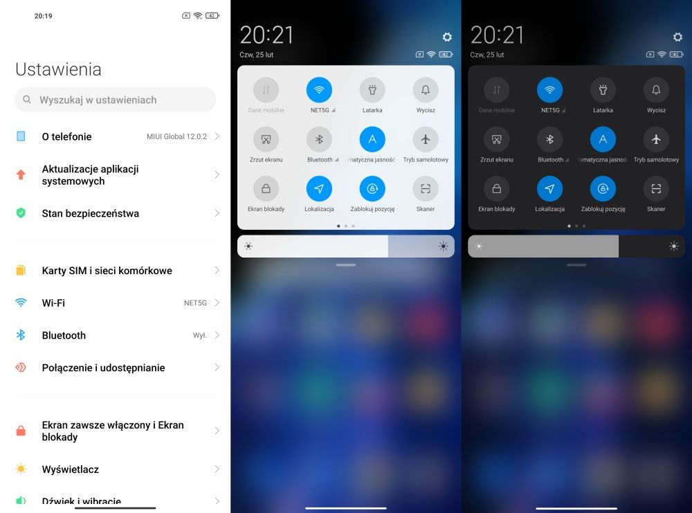 Xiaomi Mi 11  menu powiadomienia