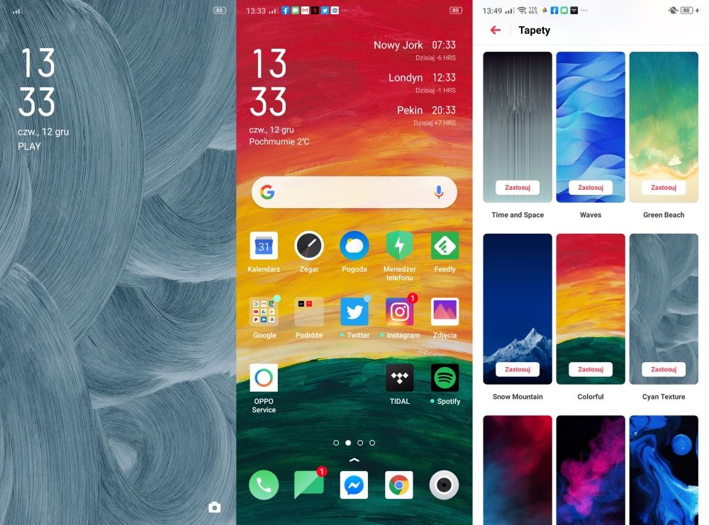 ColorOS tapety systemowe