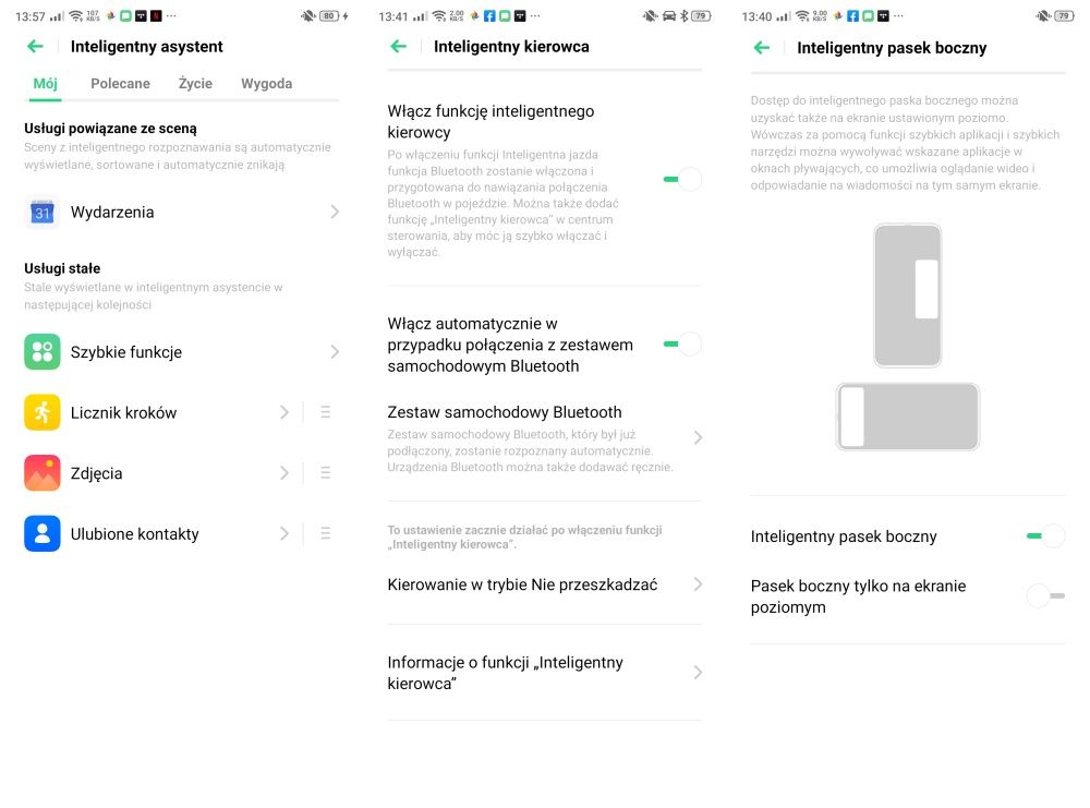 ColorOS inteligentne funkcje