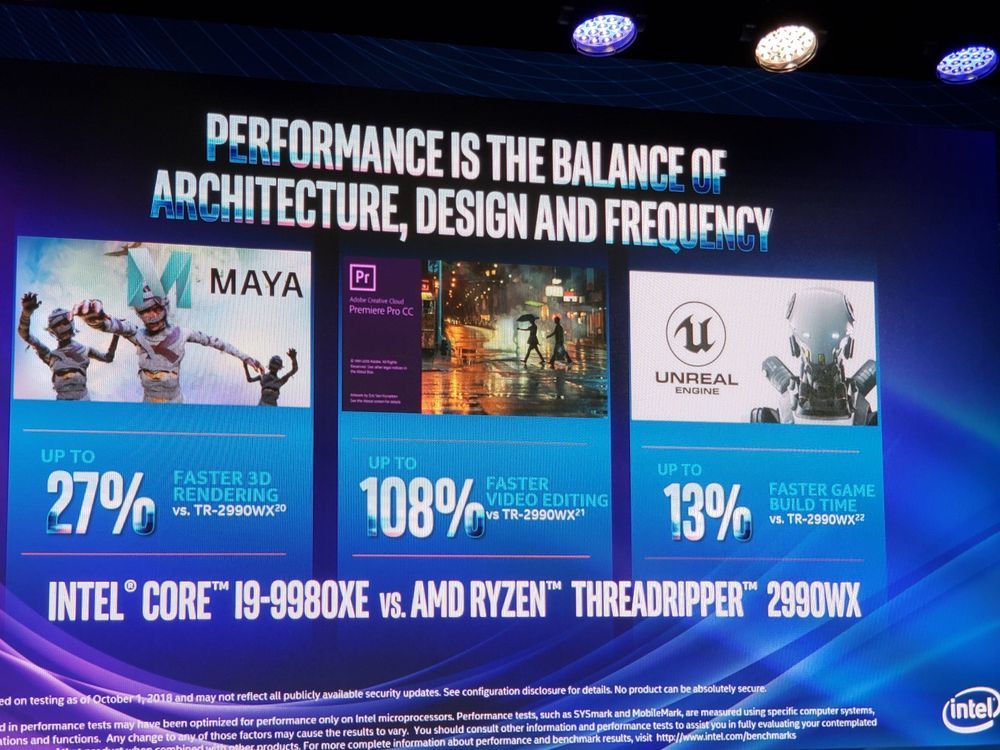 Intel Core i9-9980XE vs AMD Ryzen Threadripper 2990WX