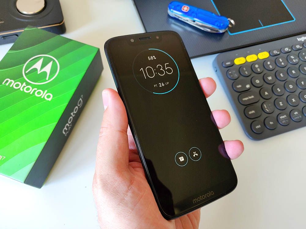 moto g7 play wyświetlacz zawsze włączony