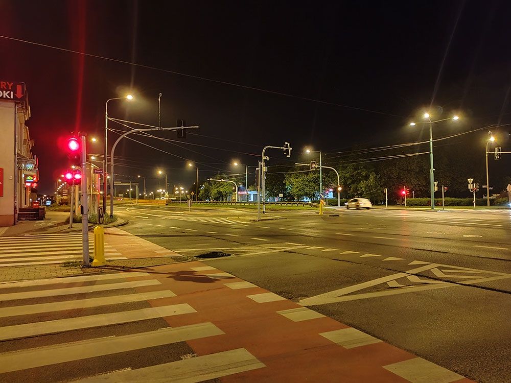 aparat tylny, tryb nocny