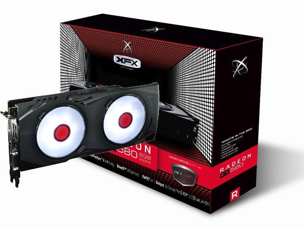 XFX Radeon RX 580 GTR-S Black Edition - White 8G