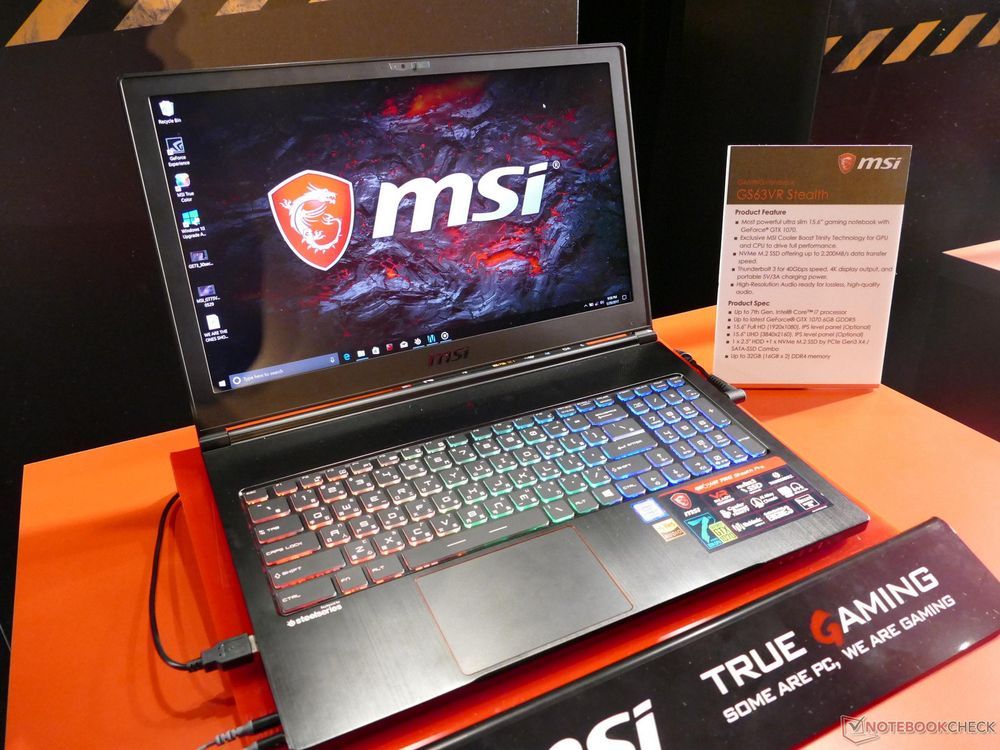 MSI GS63VR Stealth Pro