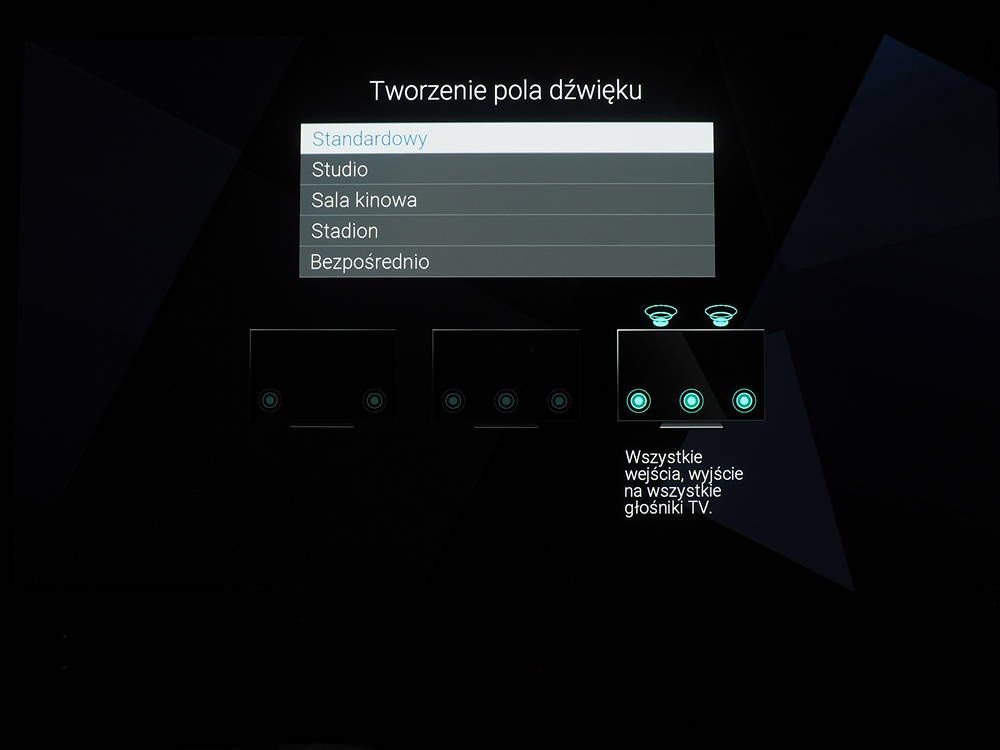 tworzenie pola dźwięku w Panasonic 65GZ2000