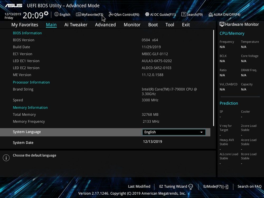 ASUS Prime X299 Edition 30 - UEFI BIOS 4