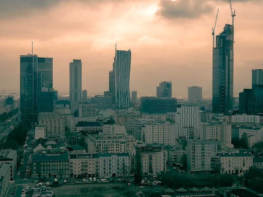 Huawei P smart 2021 panorama miasto