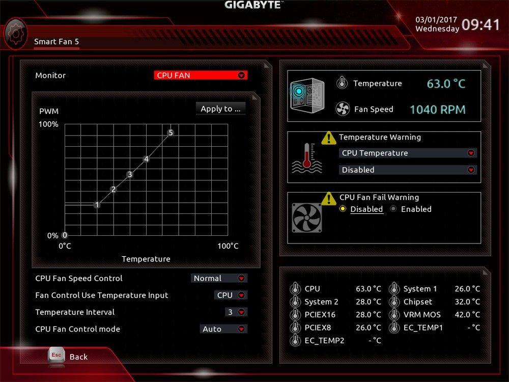 Gigabyte Aorus GA-X370-Gaming 5 - UEFI