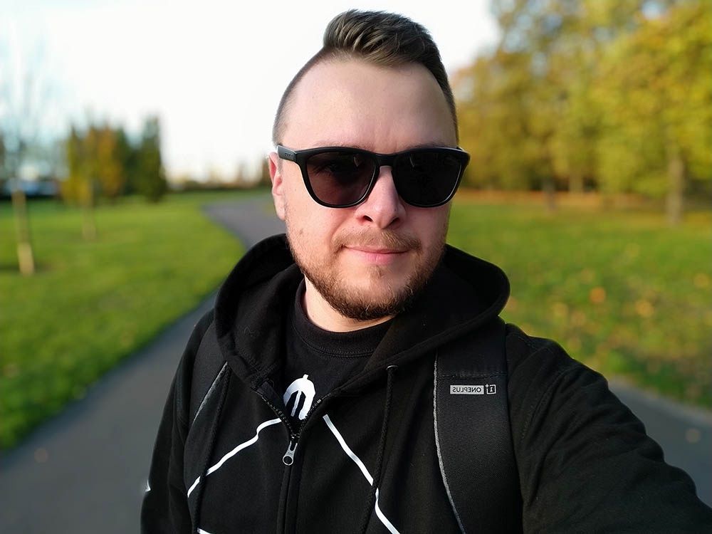 Xiaomi Mi A3 - aparat przedni, tryb portretowy